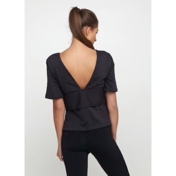 [Nike] Studio Wrap Short Sleeve Top - Picture 4 of 12